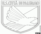 Schild van de US Palermo, Unione Sportiva Città di Palermo, de Italiaanse voetbalclub