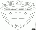 Embleem van MSK Zilina, Slowakije voetbalclub