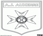 Embleem van AJ Auxerre, Association de la Jeunesse Auxerroise, Franse voetbalclub