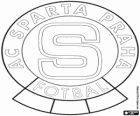 Embleem van AC Sparta Praha, bekend als Sparta Praag, Tsjechische voetbalclub