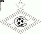 Embleem van FC Spartak Moskou, de Russische voetbalclub. Futbolni Klub Spartak Moskva, Russisch oorspronkelijke naam getranslitereerde