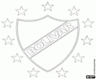 Embleem van Club Bolívar, voetbalteam in La Paz, Bolivia