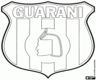 Embleem van Club Guaraní, voetbal team van Paraguay