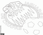 Badge van de CF-Jaguares van Chiapas, Mexico voetbalteam van de stad Tuxtla Gutierrez. Badge van de club gebruikt tussen 2002 en 2010