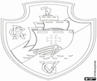 Logo van de CR Vasco da Gama, de Braziliaanse sportclub en voetbal team in de stad Rio de Janeiro