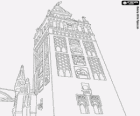 La Giralda, een voormalige minaret van de moskee van Sevilla Almohaden, nu de klokkentoren van de kathedraal van Sevilla