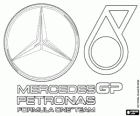 Logo van Mercedes GP Petronas F1 Team