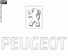 Logo van Peugeot, auto merk in Frankrijk