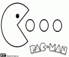 Pac-Man eet ballen met het logo