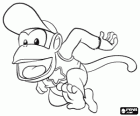 De chimpansee Diddy Kong, karakter in het videospel Donkey Kong