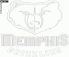 Logo Memphis Grizzlies NBA-team. Southwest Division, Western Conference