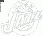Logo Utah Jazz, NBA-team. Northwest Division, Western Conference