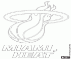 Logo Miami Heat, NBA-team. Southeast Division, Eastern Conference