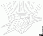 Logo van Oklahoma City Thunder, NBA-team. Northwest Division, Western Conference