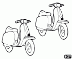 Twee motoren scooter