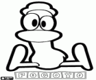 Pato, Pocoyo vriend, zittend op de vloer