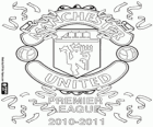 Manchester United, de kampioen van het Engels voetbal competitie. Premier League 2010-2011