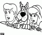 Scooby-Doo en zijn vrienden Fred en Daphne