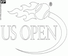 Logo van de US Open, het vierde en laatste Grand Slam tennistoernooi