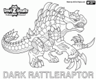 Dark Rattleraptor. Invizimals Shadow Zone. Woeste jagers van de jungle
