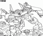 Groep van Transformers Robots