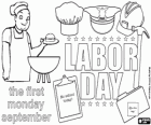 Dag van de Arbeid of Labor Day, eerste maandag in september in de Verenigde Staten wordt gevierd als het symbolische einde van de zomer familie barbecues
