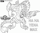 Ha Ha Yena Max. Invizimals Shadow Zone. De nar van de savanne grappen met iedereen