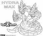 Hydra Max. Invizimals Shadow Zone. Vreemd en gevaarlijk wezen met drie koppen die in steen te veranderen diegenen die op zoek zijn in hun ogen