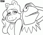 Miss Piggy en Kermit de Kikker