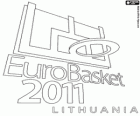 Logo EuroBasket 2011 Litouwen. Basketbal Europees Kampioenschap 2011. Fiba Europe