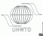 World Tourism Organisation UNWTO logo. UNWTO, United Nations World Tourism Organization,  in het Engels