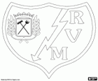 Embleem van Rayo Vallecano, uit de buurt van de Vallecas, Madrid