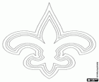 Logo van de New Orleans Saints, american football team in de NFC South Division, New Orleans, Louisiana
