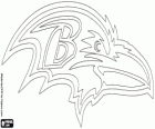 Baltimore Ravens logo, american football team in het Noorden divisie AFC, Baltimore, Maryland