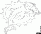 Logo van de Miami Dolphins, american football team in de AFC East Division, Miami, Florida