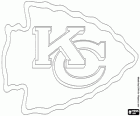 Kansas City Chiefs Logo, American football team in het Westen Division AFC, Kansas City, Missouri