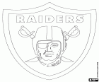 Oakland Raiders logo, american football club uit de West Division AFC, Oakland, Californië