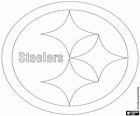 Pittsburgh Steelers logo, american football team in het Noorden Division in de AFC, Pittsburgh, Pennsylvania