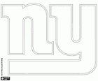Logo van de New York Giants, american football team in de NFC East Division, East Rutherford, New Jersey