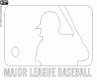 MLB logo, professionele honkbal competitie in de Verenigde Staten en Canada