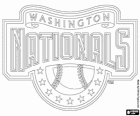 Washington Nationals logo, honkbal team van de National League Eastern Division, Washington DC