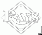 Tampa Bay Rays logo, honkbal team van de American League East Division, Saint Petersburg, Florida