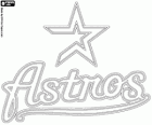 Houston Astros logo, honkbal team van National League Central Division, Houston, Texas