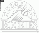 Colorado Rockies logo, honkbal team in de National League West Division, Denver, Colorado