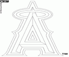 Los Angeles Angels of Anaheim, team logo, honkbal team in de American League West Division, Anaheim, California