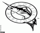 Florida Marlins logo, honkbal team van de East Division National League, Miami, Florida