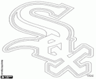 Chicago White Sox logo, baseball team in Central Division van de American League's, Chicago, Illinois