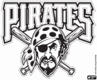 Pittsburgh Pirates logo, professioneel honkbalteam gevestigd in Pittsburgh, Pennsylvania. National League Central Division