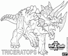 Triceratops. Invizimals Shadow Zone. Invizimals herbivore met grote kracht en moed