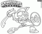 Skylander Chop Chop, een stoere krijger met zwaard en schild. Ondood Skylanders